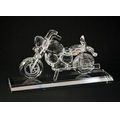 Motorcycle Set Optical Crystal Award